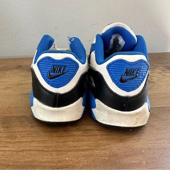 Nike Toddler 6 Sneakers - Blue, White, and Black - Picture 2 of 7